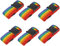 ProLeo 6 stück Gepäckgurt Einstellbare Kofferband, rutschfest Kreuz Lang Koffergurt, Travel Accessories Kofferband Für Die Reise, Koffer Mehrfarbig (Regenbogen)