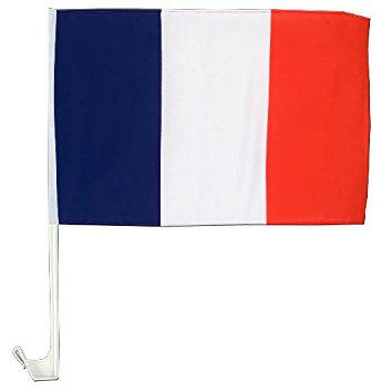 Lot de 6 - Drapeau pour Voiture France 30x45cm