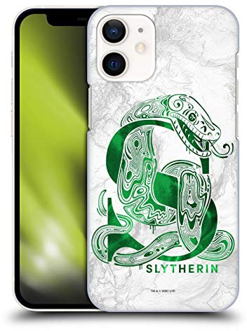 Head Case Designs Offizielle Harry Potter Slytherin Aguamenti Deathly Hallows IX Harte Rueckseiten Handyhülle Hülle Huelle kompatibel mit Apple iPhone 12 Mini