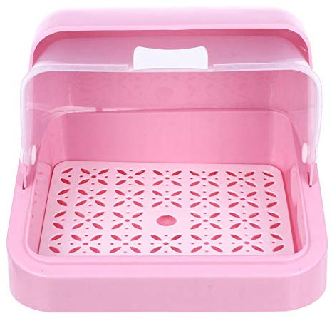 TOYANDONA Séchoir Pour Bébé Support de Séchage de Stockage de Biberon Conteneur de Stockage de Couverts de Bébé Portable Le Plateau de Vidange Rose Égouttoir Pour Biberon