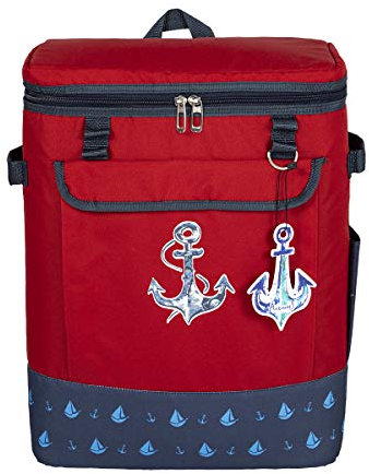 AnemoSs | Mochila Nevera Isotérmica Porta Alimentos 25 L | Bolsa Térmica Portátil de Tela | Fiambrera para Playa o Camping | Lonchera Anchor