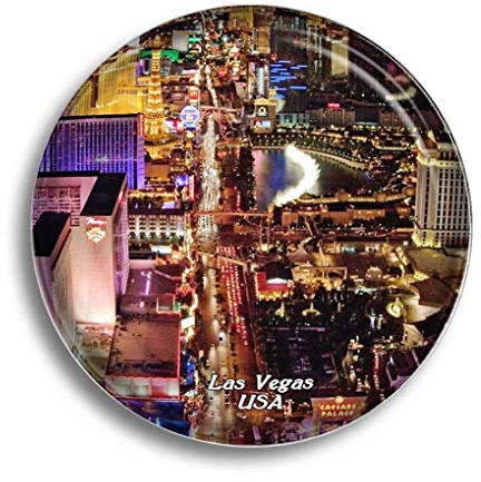 Kühlschrankmagnet Amerika USA Las Vegas Glasmagnete für Kühlschrank Souvenirs Niedlicher Kristallmagnet Dekor für Whiteboard Büro Zuhause Geschenk