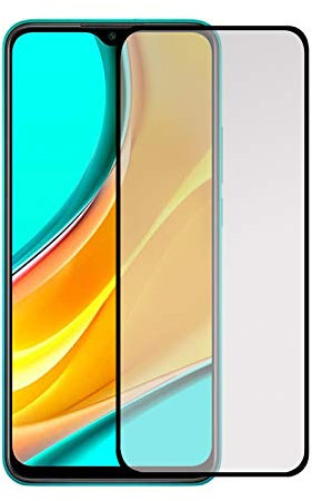 Movilrey Protector de Xiaomi Redmi Note 9 Negro Pantalla Cristal Templado Vidrio 9H para movil