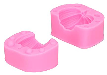 AXOC Molde de Chocolate, Molde de Silicona Antiadherente Fácil de Desmontar No Tóxico DIY para Refrigeración(Rosado)