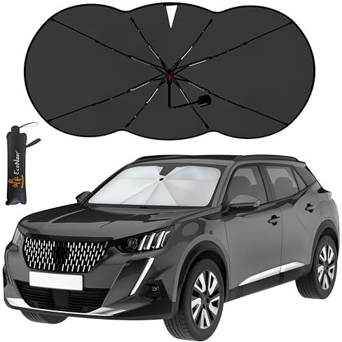 EcoNour Sonnenschirm, Windschutzscheibe, für Auto, groß