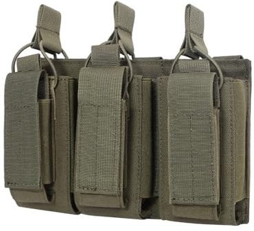 Molle Magazintasche, Open Top Triple Mag Pouch, Taktische Pistole Magazinbeutel für 5.56 .223 mm Magazine