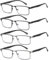 Fsread 4er-Pack Lesebrille Herren, Leichte Blaulichtblockierende Metallrahmen Herren Lesebrille (4 mix, 2.75)