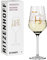 RITZENHOFF 3011010 Weißweinglas 300 ml - Serie Herzkristall Nr. 10 - mit Buchstabenmotiv in Roségold - Made in Germany