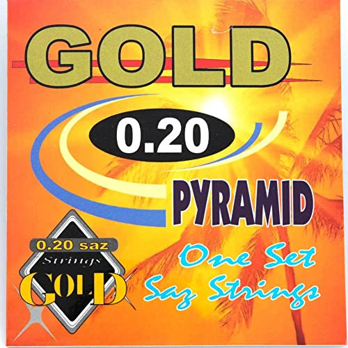 Lange türkische Saz Saiten 0,20 Pyramide Gold
