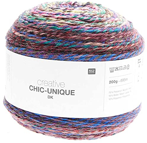 Rico Chic Unique Dk Bobbel Farbverlaufswolle zum Stricken oder Häkeln (04 bubblegum)