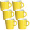 homEdge Mini Procelain Espresso Cup, 4 Ounces / 120 ml Tiny Ceramic Coffee Mugs Demitasse for Espresso, Tea- Set of 6, Yellow (208CEC060223)