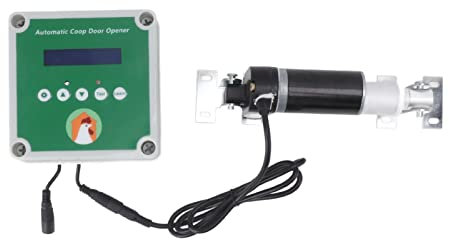 Automatischer Hühnerstall-Türöffner-Bausatz, programmierbar Frei einstellbar Automatischer Hühnerstall-Türöffner Verdrahtung Frei Auto Hühnerstall Tür Linearantrieb (EU-Stecker)
