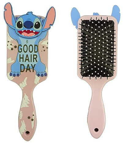 Stitch Haarbürste,Entwirrbürste geeignet für Locken & lange Haare von Damen,Herren & Kinder, Kopfhaut Massagebürste,Allround Bürste Haare für das tägliche Haarstyling–ohne Ziepen