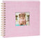 Vienrose Fotoalbum zum Selbstgestalten 20,5 x 20,5 cm, DIY Scrapbook Spiralalbum mit 40 Weißen Seiten, Leinen Fotoalbum zum Einkleben für Familien, Baby, Hochzeit, Jahrestag, Geburtstags, Rosa