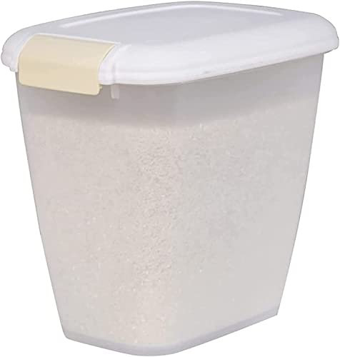 LLXBFNMC Rice bucket 50 kg grain storage household moisture-proof sealed rice storage box rice cylinder flour storage storage tank Cereal Dispensers