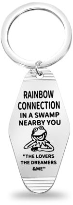 FAADBUK The Muppet Movie Inspired Keychain Kermit Clein Lover Gift Kermit The Frog Merch, Kermit Frosch Schlüsselanhänger, Small