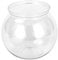 Pnuokn Plastic Round Aquarium Unbreakable Crystal-Clear Fish Bowls For Small Fish 4 Sizes Vases For Candy Ornament Holder