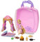 Disney Store Offizielles Rapunzel Minipuppen-Spielset, Rapunzel – Neu verföhnt, Once Upon a Story Kollektion, 10-TLG., Figurenset mit Zubehör, inklusive Pascal, Baldachin, Ab 3 Jahren