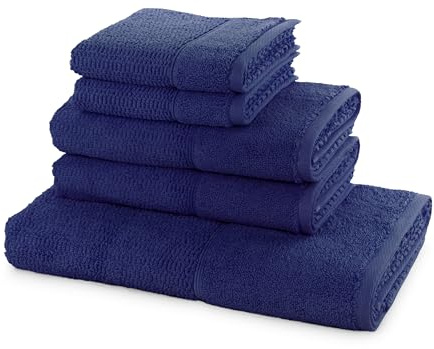 Frottana Handtuchset Pearl 5- TLG Handtücher -, 100% Baumwolle, deep sea