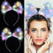 YUNYODA Leuchtendes Stirnband 2 Stück, Frauen LED Stirnband Bunt Leucht Headband Stirnband, Mädchen LED Haarreif Party Leuchtende Kronen Stirnband für Weihnachten Neujahr Fasching Hochzeit Dekor