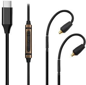 Earmax USB Type C to IE 900 High Purity 6N OCC Replacement Cable 4ft Compatible with Sennheiser IE 900 IE 600 IE 200 IE 300 Earphones