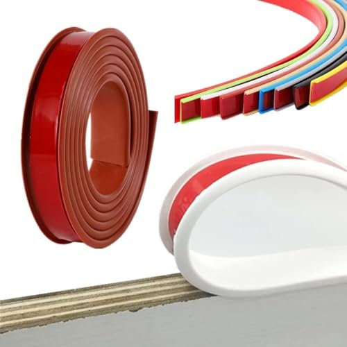 CHAOMIN 1M Selbstklebende U-S-Gummikantenverkleidung, for Schrank, Sperrholz, Tisch, Kleiderschrank, Kantenschutz for Holzbretter(Brown,14mm)