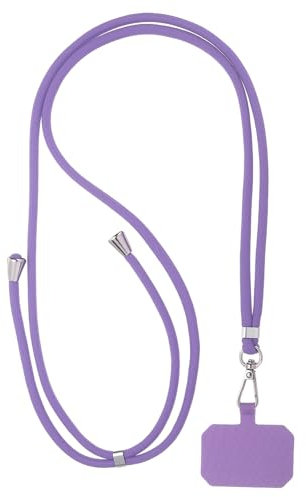 PATIKIL Smart Phone Lanyard, Universal Cell Phone Lanyard Adjustable Crossbody Strap Patch with Neck Strap Fits Most Smartphones, Purple