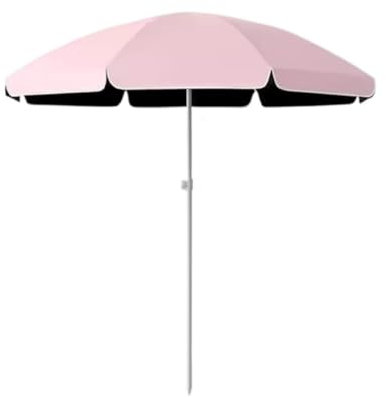 DLAZUM Gartensonnenschirm, 1,6 m, Strandschirm, Oxford-Stoff, Außenschirm, tragbarer Picknick-Überdachung, Sonnenschutz, Terrassenschirm mit 8 Streben, Gartenschirm, Terrassensc,Pink-1.6m
