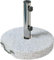 Outsunny Pied de Parasol Rond, Socle Parasol extérieur à roulettes, pour mât de Ø 32,38 et 48 mm, Poids Net 25,5 Kg, avec poignée pour Patio Jardin terrasse, en métal, Gris