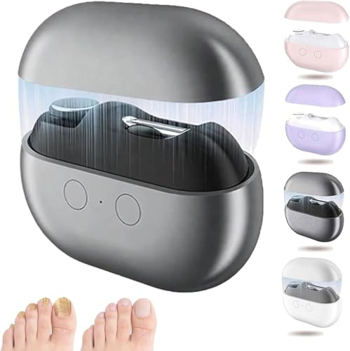 Electric Nail Clippers for Seniors, 3 in 1 Automatic Toe Nail Clippers, Smart 3 Speed Toenail Clippers with Led Light, Perfect for People with Reduced Mobility (Black)