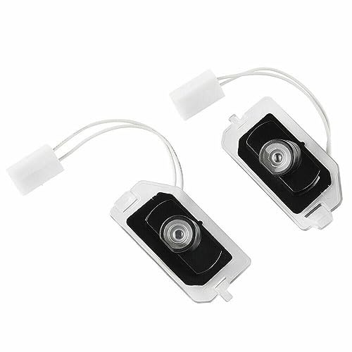 AutoQi Für Mercedes Auto Spiegel Lamp AMG Logo Laser Projektor, Led Umfeldbeleuchtung projektoren Kompatibel mit W177 W247 W205 W213 W222 Vito W447 GLC X253, 2 Stück