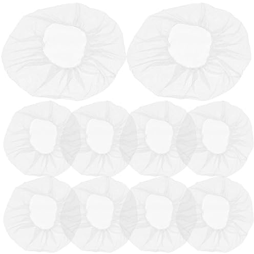 Alipis 100 Unidades Redes de Malla de Nailon Desechables para Cabello, Diseño y Desechable, Gorros Protectores para Uso en Cocina y Hogar (color Blanco)