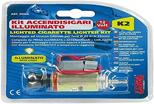 Lampa 39066 Kit beleuchteter Zigarettenanzünder 12 V