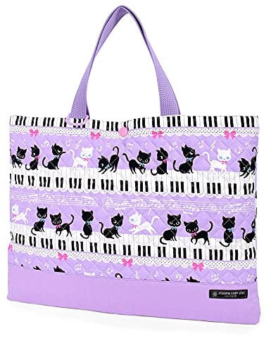 Black cat waltz to dance on (quilting) Kids Piano lessons bag of handmade sense (pink) made in Japan N0222600 (japan import) by COLORFUL CANDY STYLE
