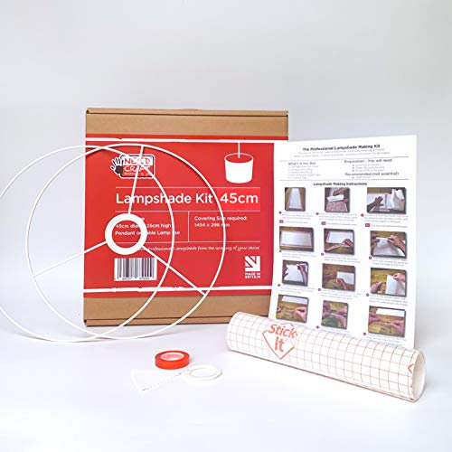 needcraft.co.uk - 45 cm Lampenschirm-Set für Decken-, Tisch- oder Bodenleuchten