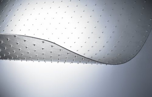 PET - Bodenschutzmatte (mit Noppen) - transparent - 1200 x 900mm