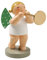 Wendt & Kuhn Blonde handbemalt grunhainichen Angel zeremonielle Trompete Figur