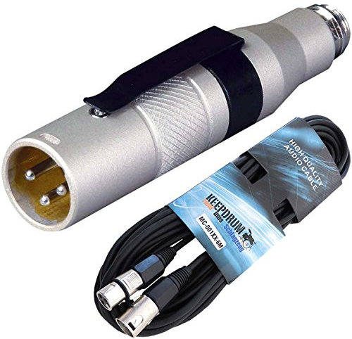 Mipro MJ53 Adattatore da spina 4 poli Mini XLR a 3 poli XLR 6 m cavo XLR KEEPDRUM