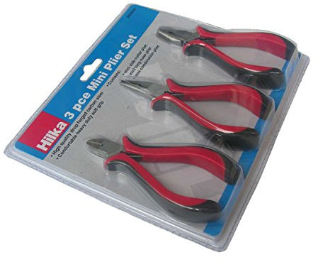 Hilka Tools 26202003 Mini Plier Set - Red/Black (3-Piece)