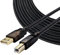 Bolongking Câble pour imprimante, USB 2.0 mâle A/mâle B compatible avec imprimantes HP, Canon, Lexmark, Epson, Dell, Xerox, Samsung et plus encore, (4.5m)