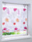 Gardinenbox.eu Raffrollo, Tunneldurchzug, Easyfix, Farbe Bunt, Design Blumen, Transparent, inkl. Montageanleitung und Zubehör, Maße HxB 140x60 cm