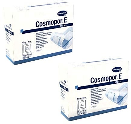Hartmann Cosmopor E Wundpflaster steril 2 x 25 Stück 10 x 8 cm