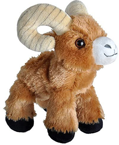 Wild Republic Bighorn Sheep Plush, Stuffed Animal, Plush Toy, Gifts for Kids, Hug’EMS 7, Dickhornschaf