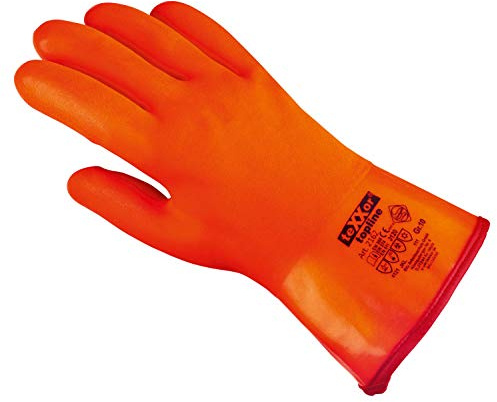 (60 Paar) teXXor Handschuhe Winterhandschuhe PVC 60 x Leuchtorange 10