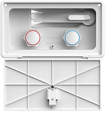 Manufacturers' Select ITC Fontana RV Exterior Shower Box Kit Faucet with Shower Head (White with Latching Door) (B07VQCH6HC)