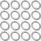My-Bead 20 Stück Binderinge Biegeringe Ø 2mm 925 Sterling Silber für Schmuckherstellung Biegeringe offen basteln DIY