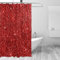 Mnsruu Shower Curtain Backdrop Red Glitter Bathroom Shower With Hooks Home Decor Curtains Waterproof 72 x 72