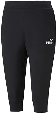 Puma Damen ESS Capri Sweatpants TR Jogginghose, Black, S