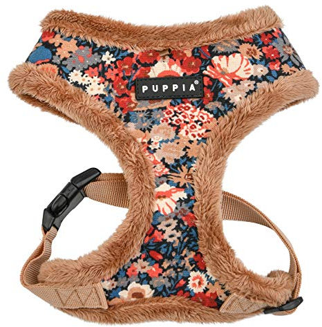 Puppia Hundegeschirr für kleine und mittelgroße Hunde - Gianni Harness A - verstellbar und komfortabel