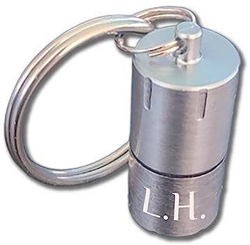 Briquet Porte clés Rechargeable Gris Clair gravé personnalisé